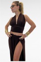 completo con top intrecciato e gonna con spacco start